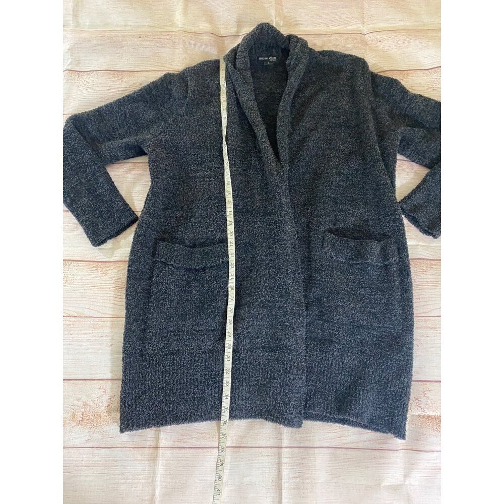 Barefoot Dreams Women's Charchol Grey Open Front Long Sleeve Cardigan - XL - Picture 7 of 13